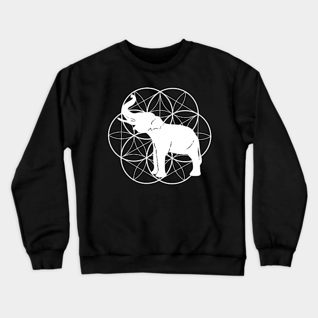 Funny Elephant Geometry T-shirt Crewneck Sweatshirt by thefriendlyone